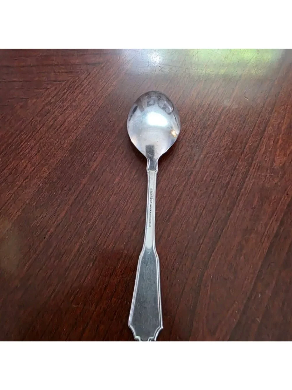 Rogers Norcrest Brentwood Floral Design Teaspoon Vintage Silver-Tone Utensil